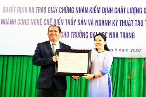 Trường Đại học Nha Trang: Hai chương trình đào tạo đạt chuẩn quốc gia