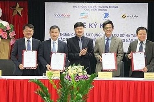 4 nhà mạng ký thỏa thuận dùng chung 1.200 trạm thu phát sóng