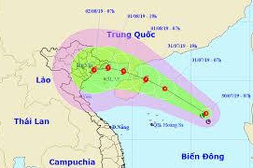 Áp thấp nhiệt đới đi vào Biển Đông đang mạnh lên thành cơn bão số 1