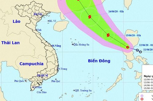 Áp thấp nhiệt đới khả năng thành bão chuẩn bị đổ bộ biển Đông