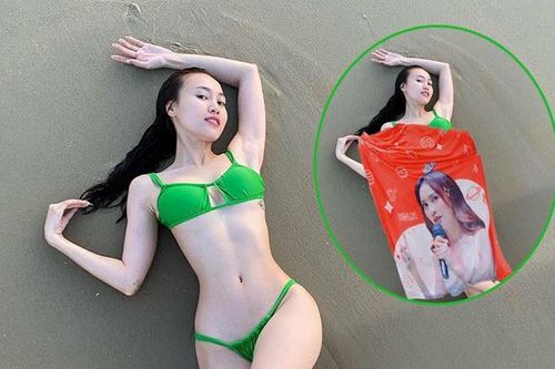 Ninh Dương Lan Ngọc tung ảnh bikini khoe vòng eo 54cm, fan tức tốc 'che lại'