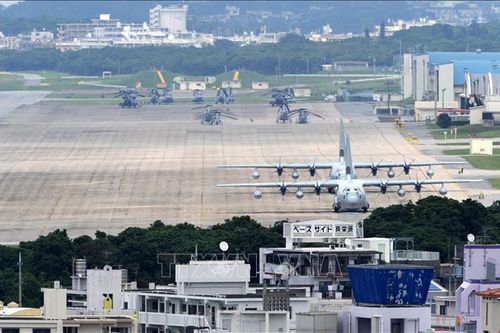 Công việc xây dựng căn cứ Mỹ tại Okinawa được nối lại