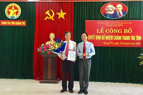 Công bố Quyết định bổ nhiệm Chánh Thanh tra tỉnh Quảng Trị