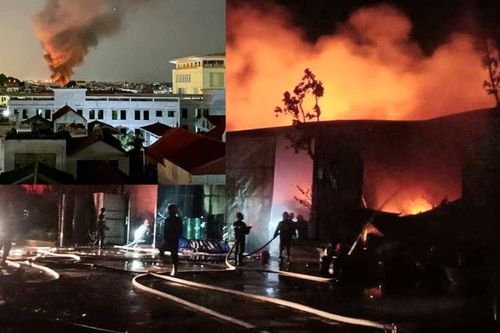 Hà Nội: Cháy lớn tại khu vực Viện Điều tra quy hoạch rừng ở Thanh Trì