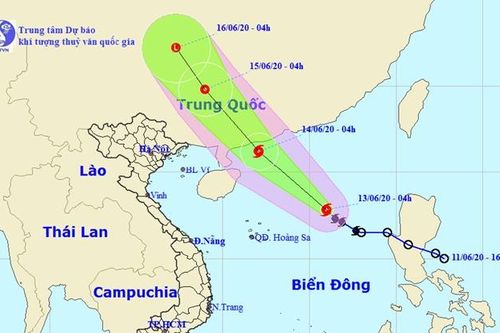Bão số 1 giật cấp 10 trên biển Đông