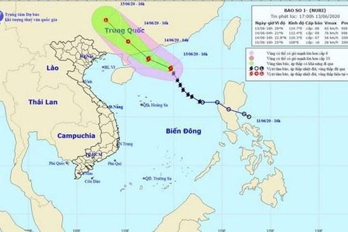Trong 12 giờ tới, bão số 1 bão di chuyển hướng Tây Tây Bắc và mạnh lên