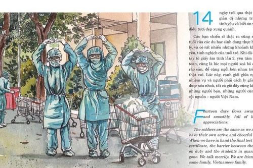 'Con đã về nhà' - ký họa về cuộc chiến chống dịch COVID-19