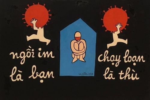 Tranh trong mùa giãn cách
