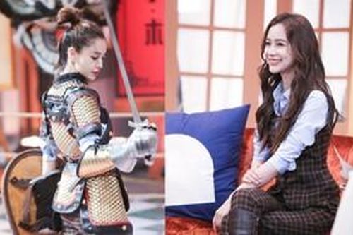 Angelababy hóa nữ tướng với ánh mắt có thần và uy phong trong tạo hình áo giáp
