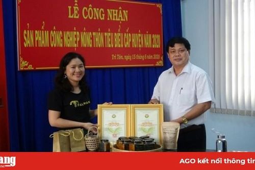 Vinh danh 2 sản phẩm đường thốt nốt của Tri Tôn