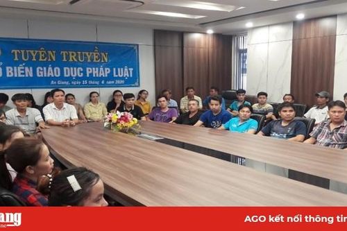 Liên đoàn Lao động tỉnh An Giang tuyên truyền pháp luật đợt 3 cho công nhân lao động