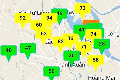 Trời ngừng mưa, chất lượng không khí ở Hà Nội lại suy giảm