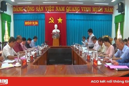 Ủy ban Kiểm tra Trung ương làm việc với huyện Tri Tôn