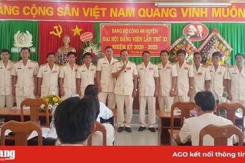 Đại hội đảng viên Công an huyện Phú Tân (nhiệm kỳ 2020-2025)