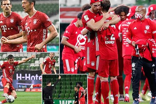 Bremen 0-1 Bayern Munich: Lewandowski lại tỏa sáng, Bayern lần thứ 8 vô địch Bundesliga