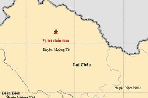 Lai Châu lại xảy ra động đất 2.5 richter