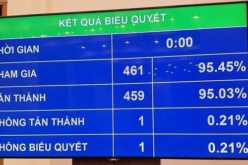 Quốc hội thông qua Nghị quyết về thi hành phán quyết theo EVIPA và Luật Ban hành VBQPPL