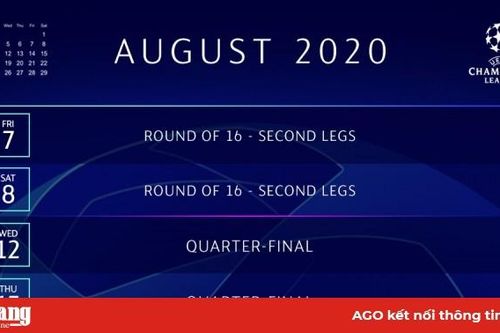 UEFA công bố lịch thi đấu toàn bộ các giải đấu cấp châu lục năm 2020