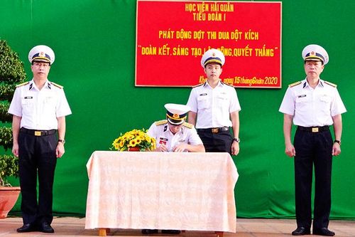 Tiểu đoàn 1, Học viện Hải quân: Phát động đợt thi đua đột kích