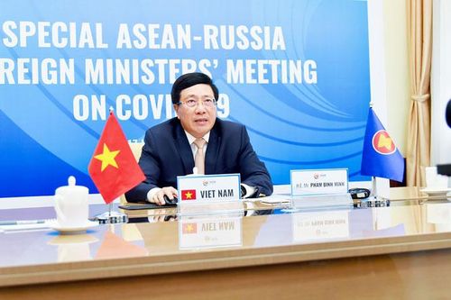 Hội nghị trực tuyến Đặc biệt Bộ trưởng Ngoại giao ASEAN - Nga về ứng phó COVID-19