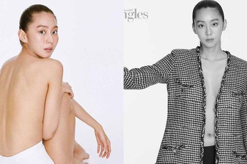 'Nữ thần K-pop' UEE bán nude táo bạo trên tạp chí