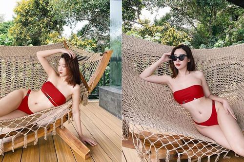 Hiếm hoi khoe ảnh bikini, Đỗ Mỹ Linh khiến fans 'bỏng mắt' với đường cong gợi cảm