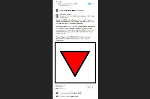 Facebook dỡ bài đăng vận động tranh cử của Tổng thống Trump vì một biểu tượng