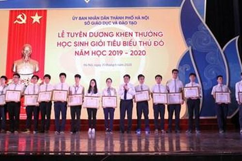 Hà Nội tuyên dương 509 học sinh giỏi tiêu biểu năm học 2019-2020