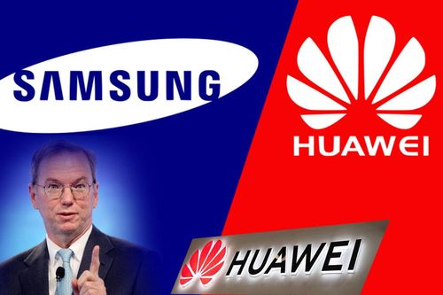 Samsung quay lưng với Huawei, cựu CEO Google tố Huawei làm gián điệp