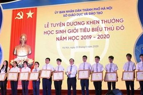 Tuyên dương học sinh giỏi Thủ đô tiêu biểu năm học 2019-2020
