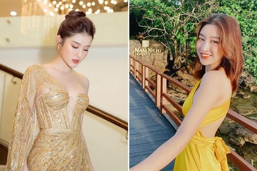 Huyền My phô thềm ngực tròn đầy, Đỗ Mỹ Linh khoe lưng trần nuột nà