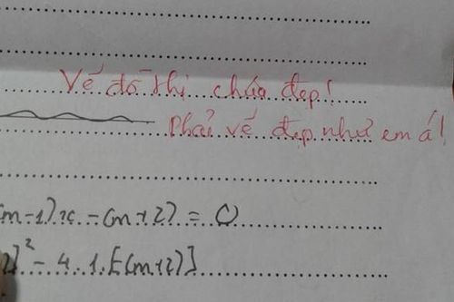 Cô giáo ghi lời phê siêu dễ thương, teen nhận bài dù bị chê nhưng vẫn thích thú