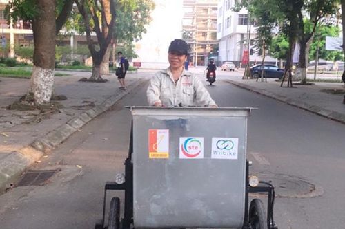 'Phù phép' xe rác hỗ trợ công nhân môi trường