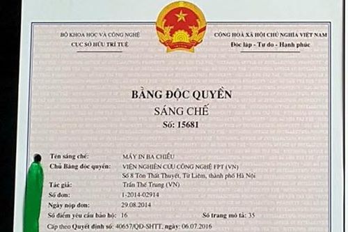 5 tháng đầu năm, cấp bằng độc quyền sáng chế tăng gần 60%