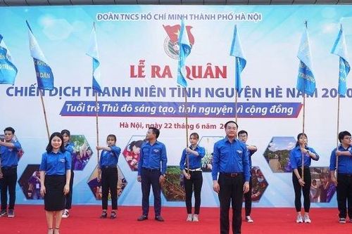 Hà Nội phát động chiến dịch thanh niên tình nguyện hè 2020