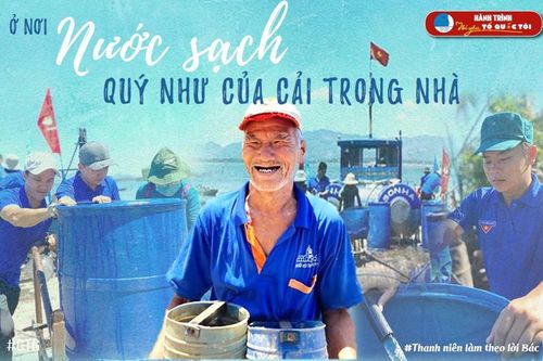 Đưa nước ngọt ra đảo xa giúp bà con 'giải khát'