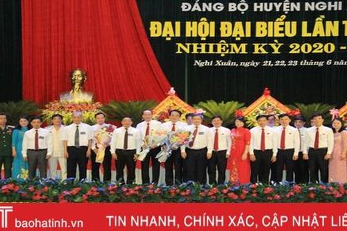Bầu 36 Ủy viên Ban chấp hành Đảng bộ huyện Nghi Xuân nhiệm kỳ 2020 - 2025
