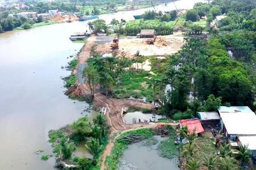 Khắc phục những vị trí xung yếu ven sông Sài Gòn Nam – Bắc Rạch Tra trước mùa mưa bão 2020