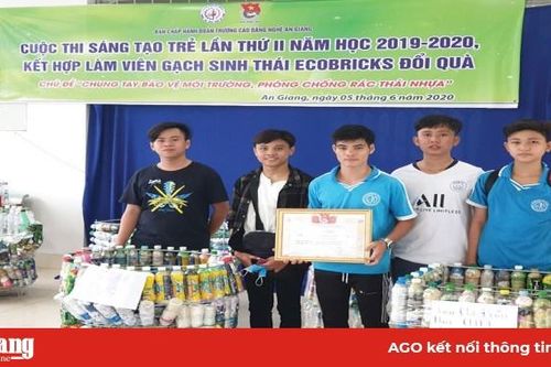 Gạch sinh thái - giải pháp phòng, chống rác thải nhựa