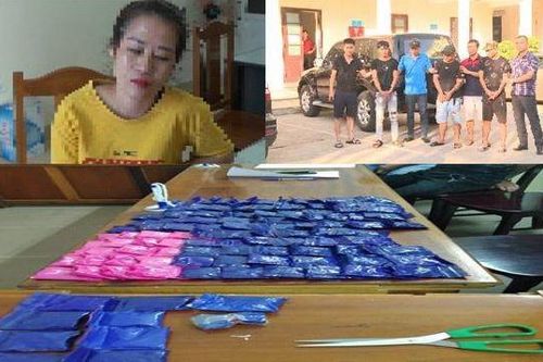Nhóm buôn ma túy thủ sẵn lựu đạn trong nhà
