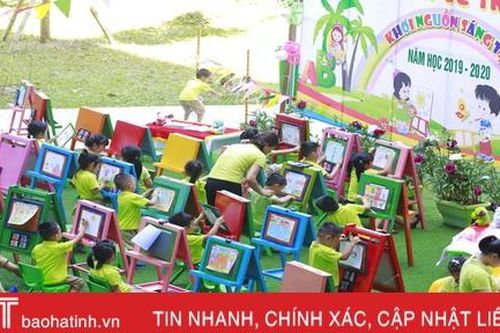 54 'họa sỹ nhí' tranh tài vẽ tranh khơi nguồn sáng tạo