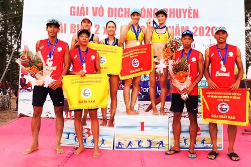 Giải vô địch bóng chuyền bãi biển 2x2 toàn quốc: Sanest-Sanna Khánh Hòa giành cú đúp vô địch