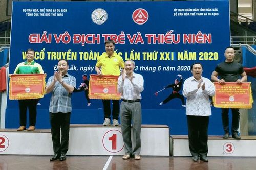 Lâm Đồng đứng thứ 3 toàn đoàn Giải Vô địch trẻ và thiếu niên Võ thuật Cổ truyền toàn quốc 2020