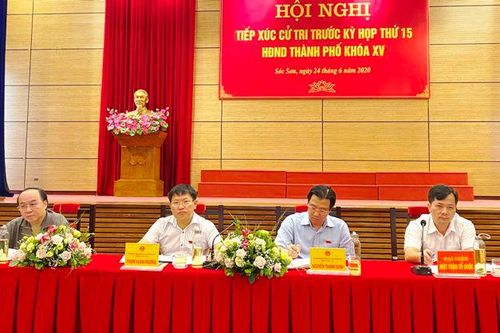 Cử tri huyện Sóc Sơn kiến nghị đẩy nhanh dự án di dân vùng bãi rác