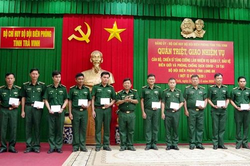 Cán bộ, chiến sĩ BĐBP Trà Vinh sẵn sàng tăng cường phòng, chống dịch Covid-19