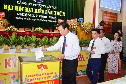 Đại hội đại biểu Đảng bộ phường Lê Lợi (TP Vinh) nhiệm kỳ 2020 - 2025