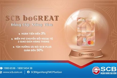 SCB giới thiệu sản phẩm thẻ thanh toán SCB beGREAT