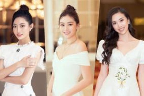 Lương Thùy Linh - Tường San - Thúy An cùng diện váy trắng tinh khôi, đẹp rạng ngời khiến fan thương nhớ