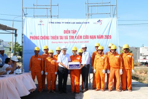 EVNCPC tổ chức diễn tập phòng chống thiên tai tại Quảng Nam