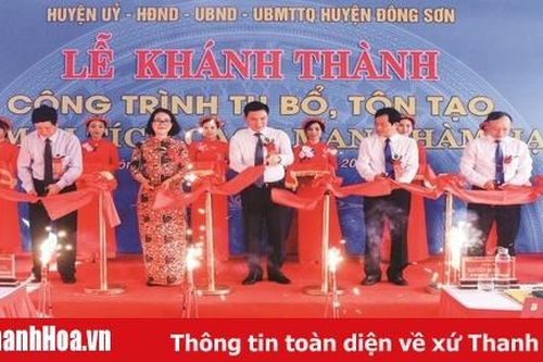 Khánh thành công trình tu bổ, tôn tạo Cụm di tích lịch sử cách mạng Hàm Hạ